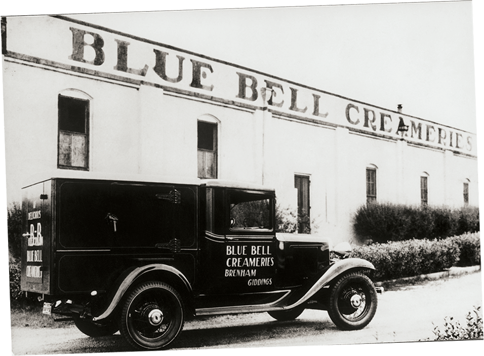 Blue Bell refrigerated delivery truck from 1936