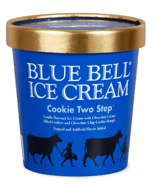 Blue Bell Chocolate Chip Cookie Dough Ice Cream in pint