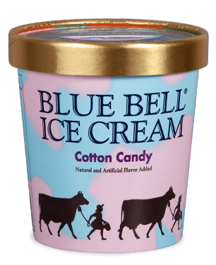 Blue Bell Cotton Candy Ice Cream in pint
