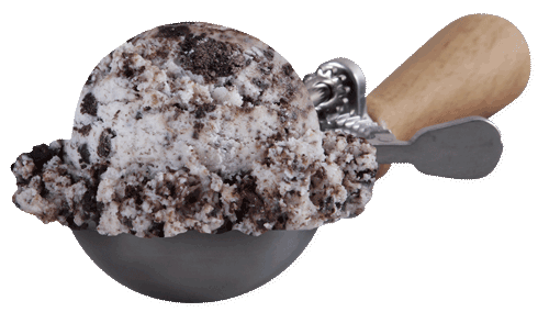 Scoop of Cookies 'n Cream Cone