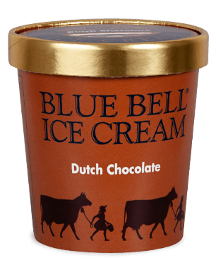 Blue Bell Dutch Chocolate Ice Cream in pint