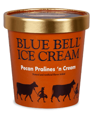 Blue Bell Pecan Pralines ’n Cream Ice Cream in pint