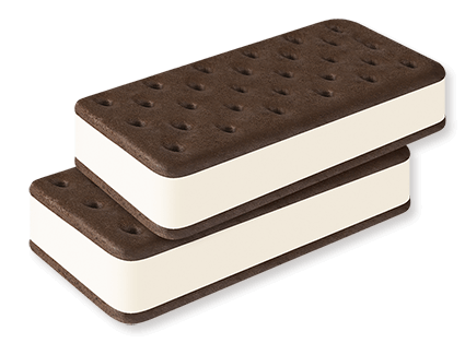 Blue Bell Mini Vanilla Ice Cream Sandwich