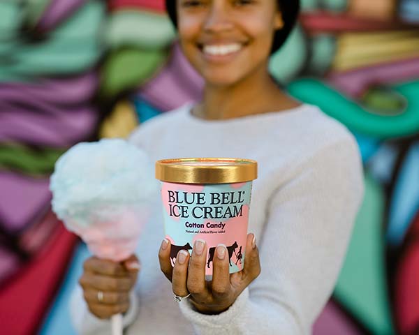 Blue Bell Cotton Candy Ice Cream in pint
