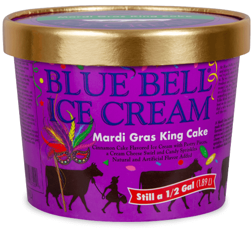 mardi gras cake ice cream