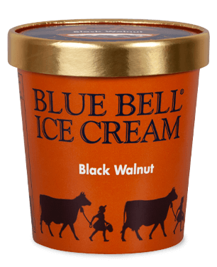 Blue Bell Black Walnut Ice Cream in pint