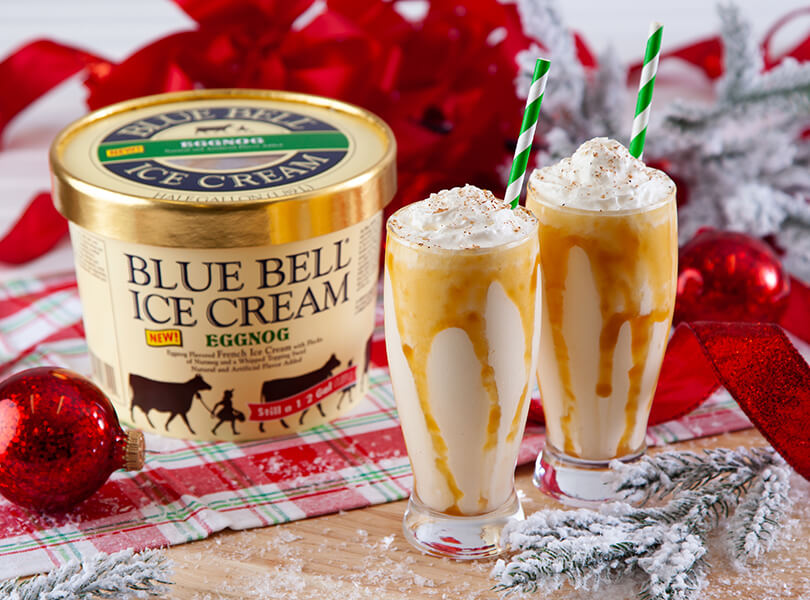 Caramel Eggnog Milkshake Blue Bell Creameries