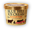 Blue Bell Homemade™ Vanilla ice cream half gallon