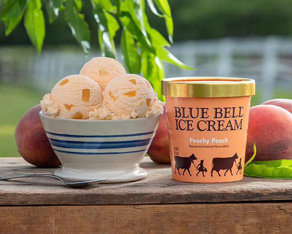 Peachy Peach  Blue Bell Ice Cream