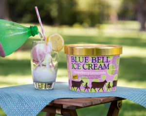 Blue Bell Strawberry Lemonade Ice Cream float