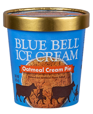 Blue Bell Oatmeal Cream Pie in pint
