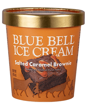 Blue Bell Salted Caramel Brownie Ice Cream in pint