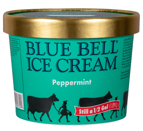 Blue Bell Peppermint Ice Cream half gallon