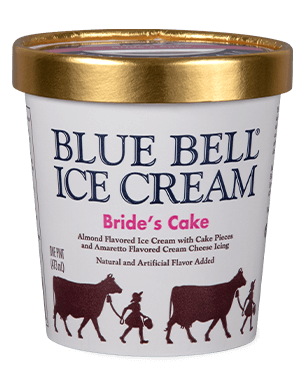Blue Bell Bride's Cake Ice Cream in pint