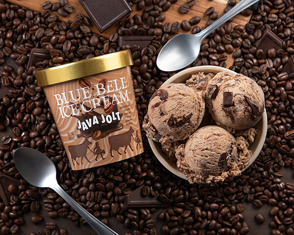 Blue Bell Java Jolt Ice Cream in pint