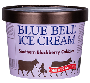 Blue Bell Southern Blackberry Cobbler Ice Cream in half gallon